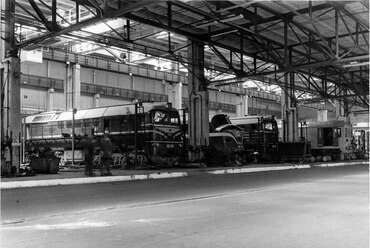 MÁV Északi Járműjavító Üzem, 1976. Forrás: Fortepan / Magyar Műszaki és Közlekedési Múzeum
